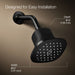 3/4 view of product with dimensions