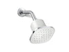 KOHLER K-37722-Y Cinq Square Single-function Filtered Showerhead, 2.5 GPM, Polished Chrome - 3/4 view of product