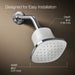 3/4 view of product with dimensions