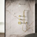 Up to 2 walls & multiple product categories visible, 1-point perspective