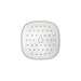 KOHLER K-37722-Y Cinq Square Single-function Filtered Showerhead, 2.5 GPM, Vibrant Brushed Nickel - front view of product