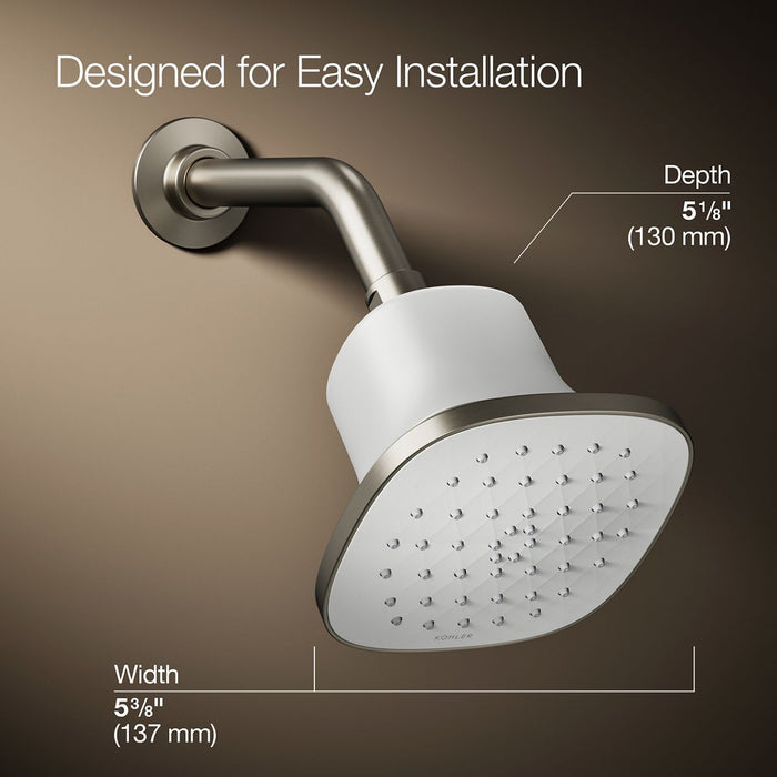 3/4 view of product with dimensions