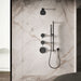 KOHLER K-37722-G Cinq Square single-function filtered showerhead, 1.75 gpm, matte black - view 2