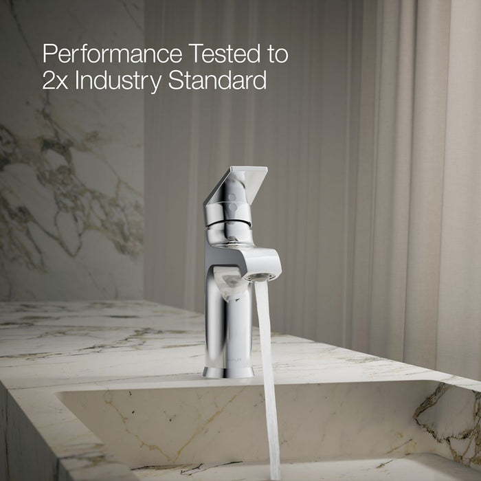 KOHLER K-37891-4 Hint Single-handle bathroom sink faucet, 1.2 gpm, polished chrome - view 3