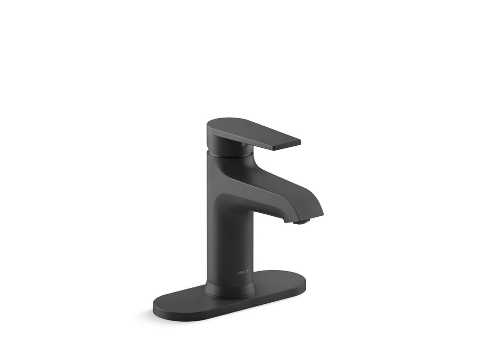 KOHLER K-37892-4 Hint Single-handle bathroom sink faucet, 1.2 gpm, matte black