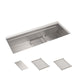 KOHLER K-37907 Synthos 45-3/4" undermount single-bowl kitchen sink, stainless steel - view 2
