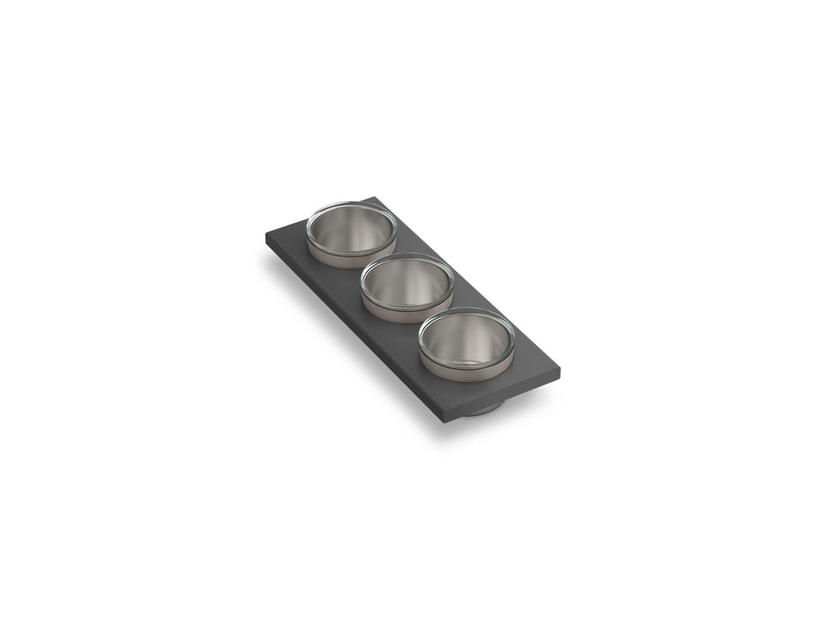 KOHLER K-37914-PAP Synthos Three-piece workstation sink prep bowl set, default title