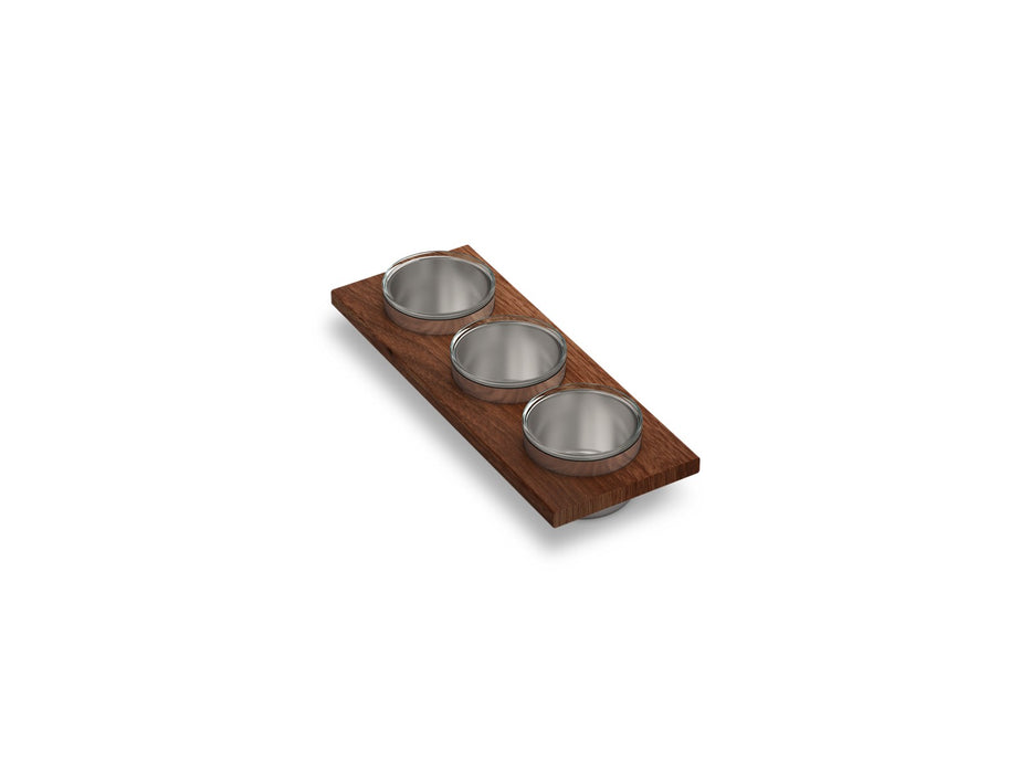 KOHLER K-37914-WAL Synthos Three-piece workstation sink prep bowl set, default title