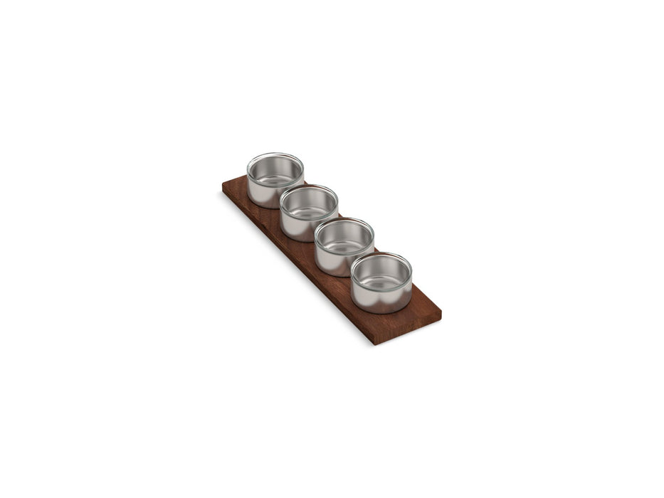KOHLER K-37915-WAL Synthos Four-piece workstation sink garnish bowl set, default title