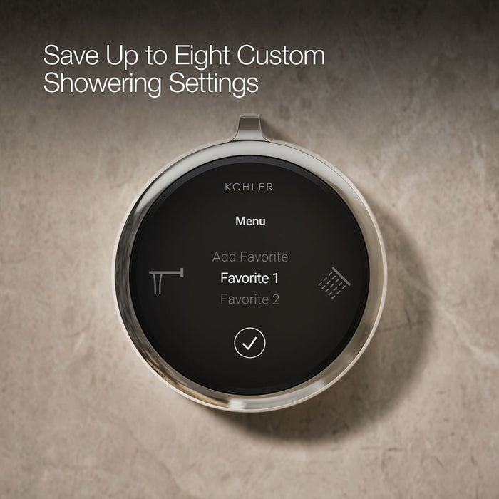 KOHLER K-37930 Anthem Duo Two-outlet bath/shower digital control, vibrant polished nickel - view 4