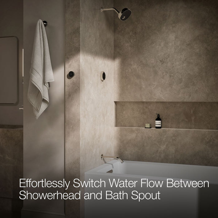 KOHLER K-37930 Anthem Duo Two-outlet bath/shower digital control, vibrant polished nickel - view 5