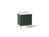KOHLER K-38008 Calpa 30" bathroom vanity cabinet with sink and quartz top, emerald green