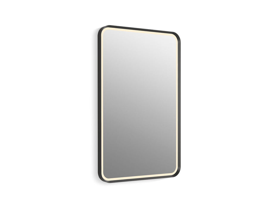 KOHLER K-38023-DLM Essential Ultrabright 22" x 34" rectangular lighted framed mirror