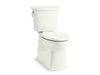 KOHLER K-3814 Corbelle ComForteeight Two-piece elongated 1.28 gpf chair height toilet, dune