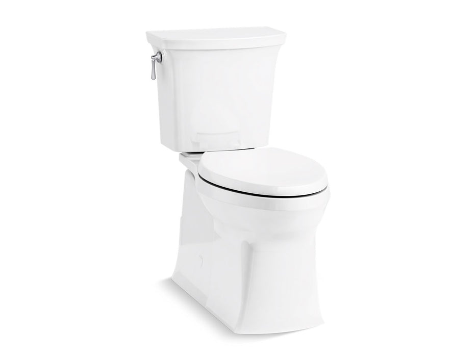 KOHLER K-3814 Corbelle ComForteeight Two-piece elongated 1.28 gpf chair height toilet, white