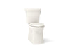 KOHLER K-3814-RA Corbelle ComForteeight Two-piece elongated 1.28 gpf chair height toilet with right-hand trip lever, biscuit