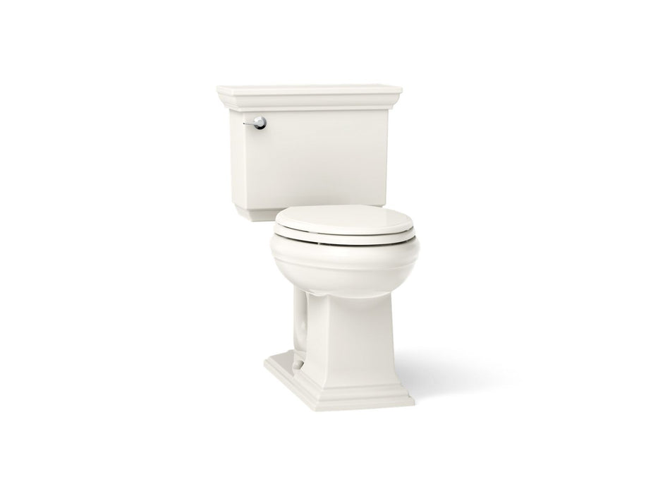KOHLER K-3817 Memoirs Stately Two-piece Elongated Toilet, 1.28 GPF, Biscuit - 3/4 view of product