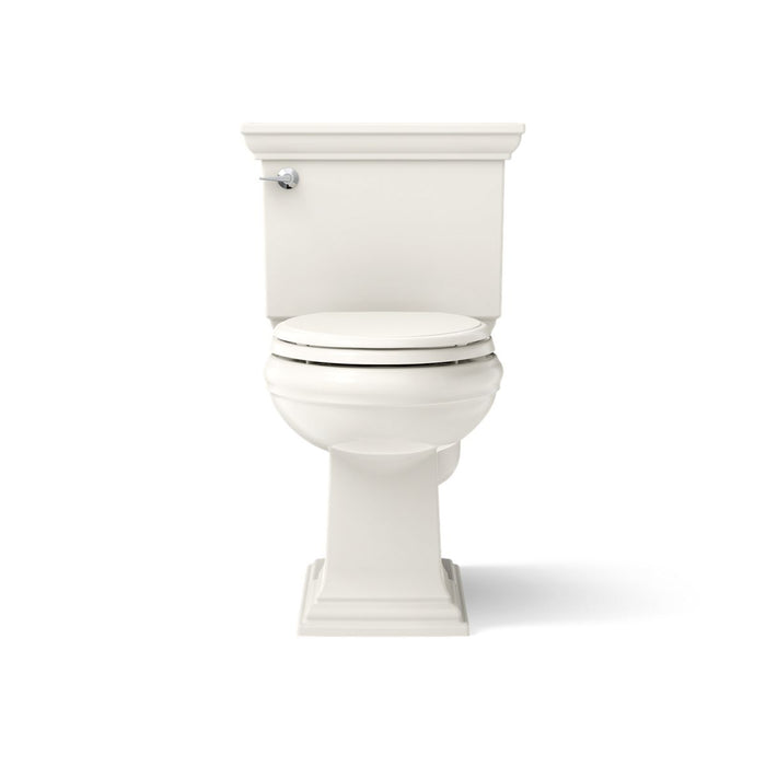 KOHLER K-3817 Memoirs Stately Two-piece Elongated Toilet, 1.28 GPF, Biscuit - front view of product
