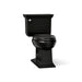 KOHLER K-3817 Memoirs Stately Two-piece Elongated Toilet, 1.28 GPF, black black