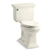 KOHLER 3817-U Memoirs Stately Two-piece elongated 1.28 gpf chair height toilet with insulated tank, biscuit