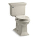 KOHLER 3817-U Memoirs Stately Two-piece elongated 1.28 gpf chair height toilet with insulated tank, sandbar