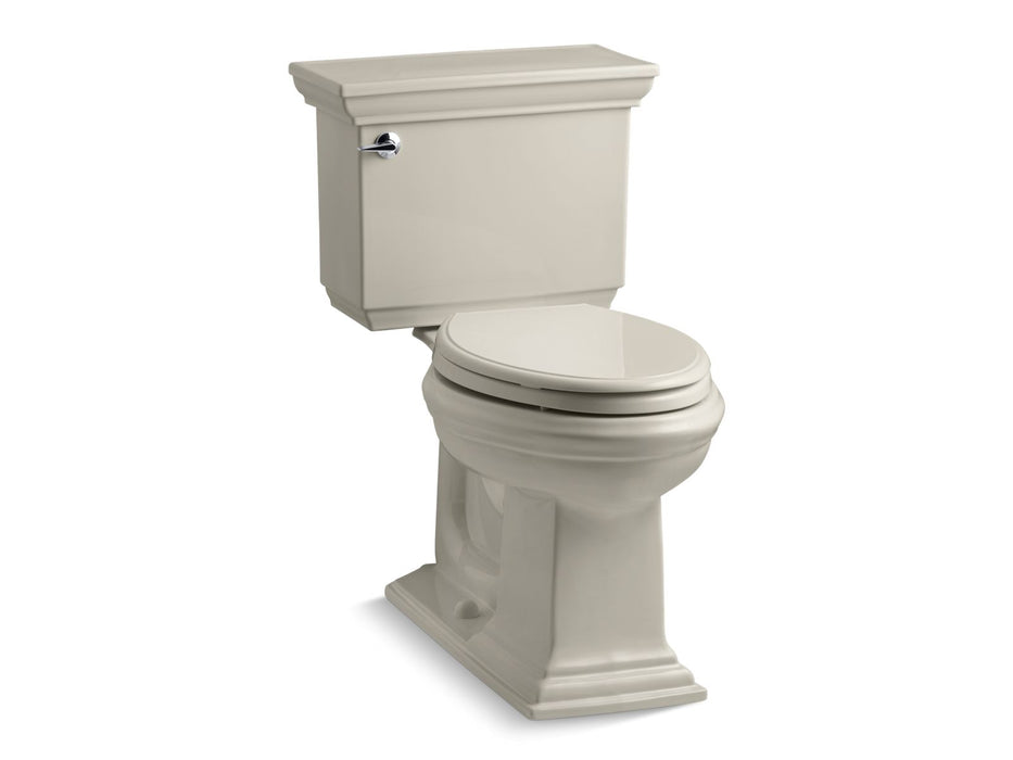 KOHLER 3817-U Memoirs Stately Two-piece elongated 1.28 gpf chair height toilet with insulated tank, sandbar