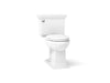 KOHLER K-3819 Memoirs Stately Two-piece Elongated Toilet, 1.6 GPF, White - 3/4 view of product
