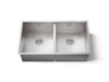 KOHLER K-3820 Vault 32" undermount double-bowl kitchen sink, stainless steel