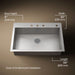KOHLER K-3821-4 Vault 33" top-/undermount single-bowl kitchen sink, stainless steel - view 5