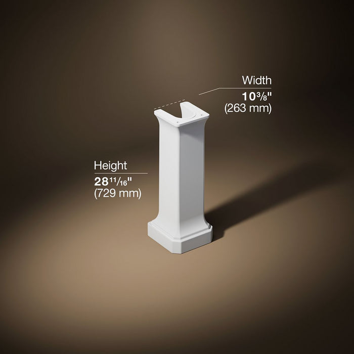 3/4 view of product with dimensions