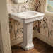 KOHLER K-38227-8 Claude 24" Rectangular Pedestal Bathroom Sink, Dune - image focused on single product story