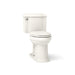 KOHLER K-3837-RA Devonshire ComForteeight Two-piece elongated 1.28 gpf chair height toilet with right-hand trip lever,...