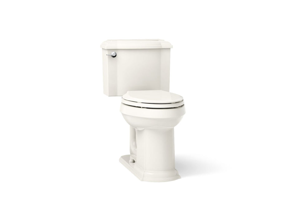 KOHLER K-3837-RA Devonshire ComForteeight Two-piece elongated 1.28 gpf chair height toilet with right-hand trip lever,...