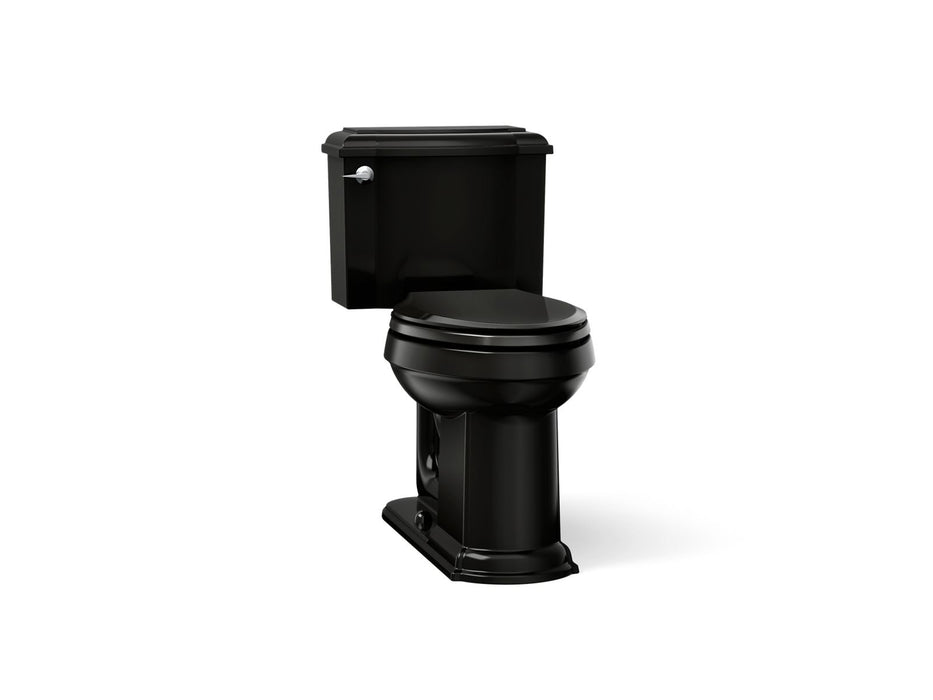 KOHLER K-3837-RA Devonshire ComForteeight Two-piece elongated 1.28 gpf chair height toilet with right-hand trip lever,...