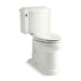 KOHLER K-3837-RA Devonshire ComForteeight Two-piece elongated 1.28 gpf chair height toilet with right-hand trip lever, dune
