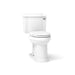 KOHLER K-3837-RA Devonshire ComForteeight Two-piece elongated 1.28 gpf chair height toilet with right-hand trip lever,...