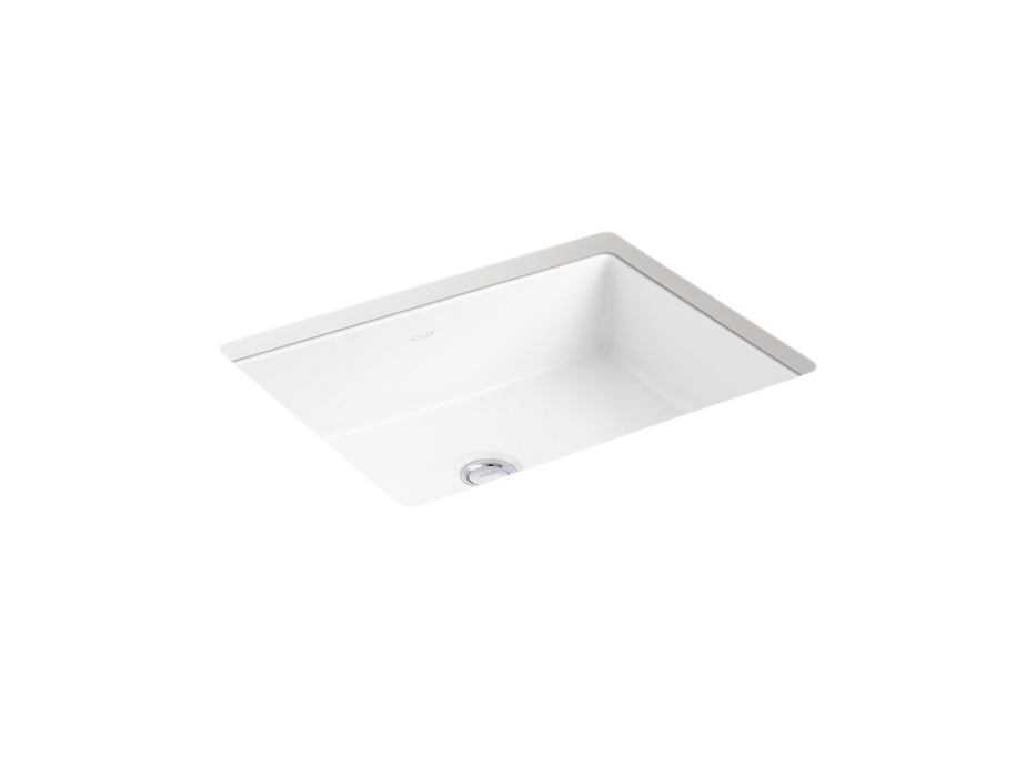 KOHLER K-38380-0 K-38380 Verticyl 19-3/4" Rectangular Undermount Bathroom Sink, white