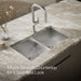 KOHLER K-3839-1 Vault Smart Divide 33" top-/undermount double-bowl kitchen sink, stainless steel - view 3