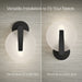 3/4 view of product with dimensions