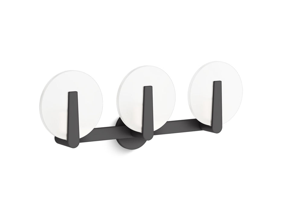 KOHLER K-38398-SC03 Hint Three-light sconce, matte black