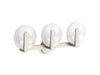 KOHLER K-38398-SC03S Hint Three-light sconce, brushed nickel