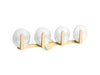 KOHLER K-38399-SC04S Hint Four-light sconce, brushed moderne brass
