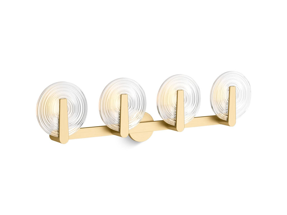KOHLER K-38399-SC04S Hint Four-light sconce, brushed moderne brass - view 2
