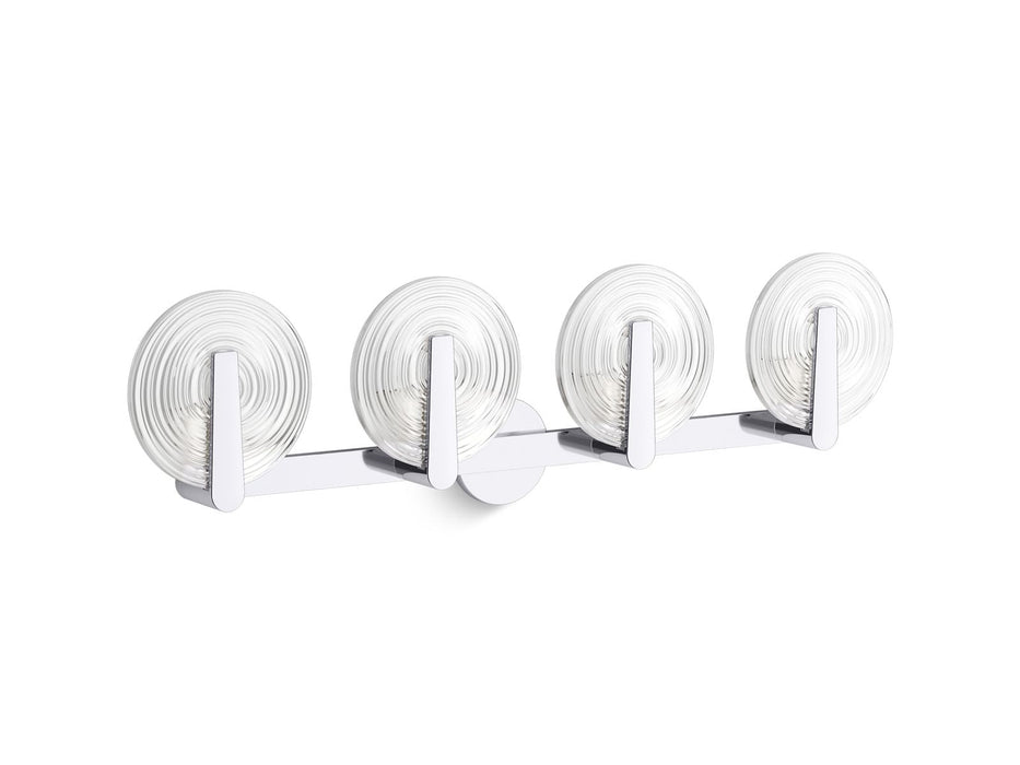 KOHLER K-38399-SC04S Hint Four-light sconce, polished chrome