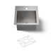 KOHLER K-3840-1 Vault 15" top-/undermount bar sink, stainless steel - view 4