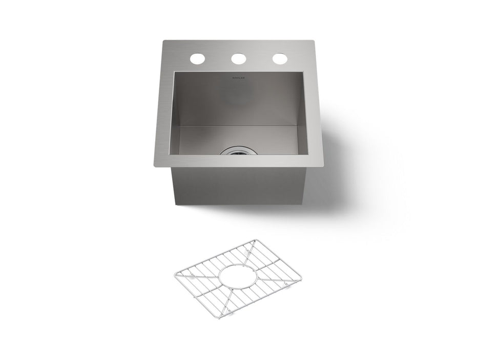 KOHLER K-3840-3 Vault 12-1/4" top-/undermount bar sink