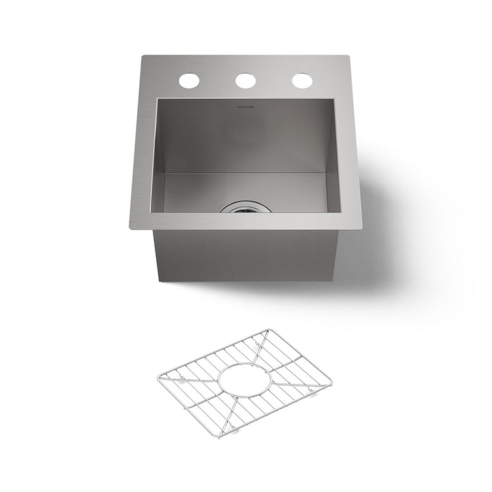 KOHLER K-3840-3 Vault 12-1/4" top-/undermount bar sink
