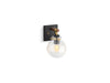 KOHLER K-38412 Holt One-light Sconce, black with brass trim - view 2