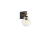KOHLER K-38412 Holt One-light Sconce, matte black with brushed moderne brass - view 2