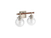 KOHLER K-38413 Holt Two-light Sconce, brushed nickel